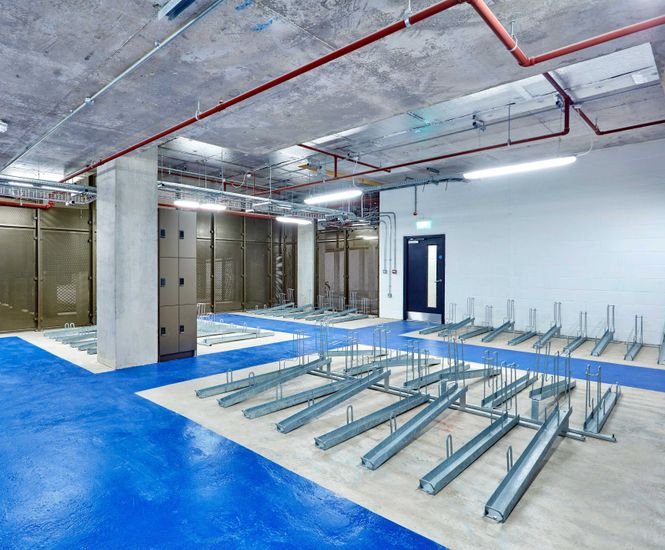 Internal cycle storage for 225 City Road, London | The Bike Storage Company