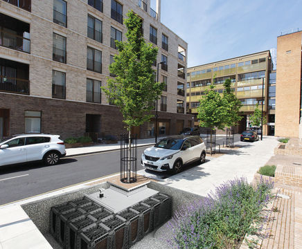 Tree planting products enhance new social housing