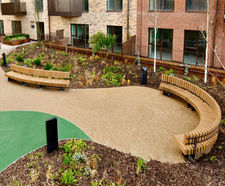 Illuminated curved seating for £23m housing estate regeneration