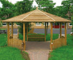 Darell – large hexagonal timber gazebo