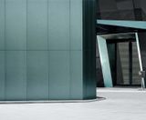 Nordic Blue - pre-patinated copper wall cladding - on this page