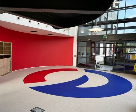 Custom Resin Bound Logo Installation for Entrepreneurs Circle