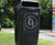 Apollo - post-mounted recycled plastic litter bin (50L) 2