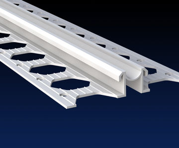 PVCu movement joint beads for standard render