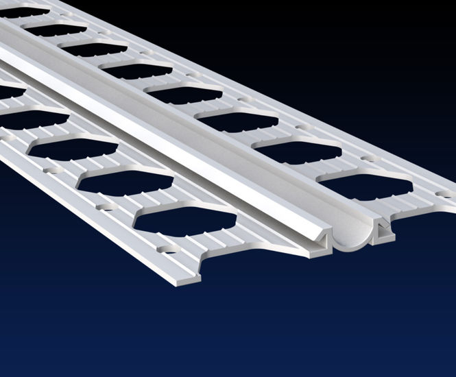 PVCu movement joint beads for thin coat / acrylic render