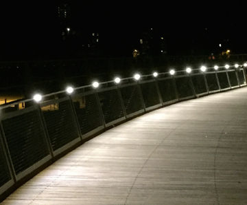ASF LED handrail lighting systems for pathways, steps and pavements