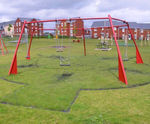 5-way metal framed cluster swing (5+ years)