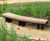 Helston - contemporary curved mild steel and timber bench 1