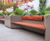 Large bespoke illuminated steel planter / benches for office courtyard 3