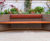 Large bespoke illuminated steel planter / benches for office courtyard 2