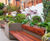 Large bespoke illuminated steel planter / benches for office courtyard 5