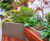 Large bespoke illuminated steel planter / benches for office courtyard 4
