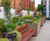 Large bespoke illuminated steel planter / benches for office courtyard 8