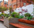 Large bespoke illuminated steel planter / benches for office courtyard 9
