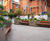 Large bespoke illuminated steel planter / benches for office courtyard 0