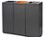 Lune Vario - modular steel waste separation bin for high-traffic areas 6