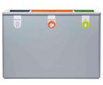 Lune Amega L And XL - steel multi-stream waste separation bin for offices