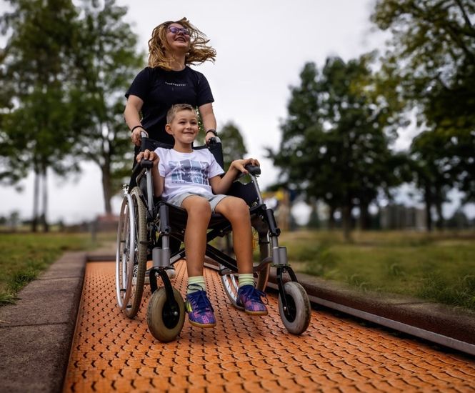 Inclusive Wheelchair-Accessible In-Ground Trampoline (MT-TRMPW)