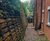Construction anchors secure failing timber crib retaining wall 1
