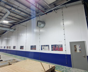 Flexiwall partition controls noise, temperature and dust spread