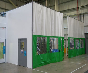 Flexicurtain - retractable PVC industrial curtain