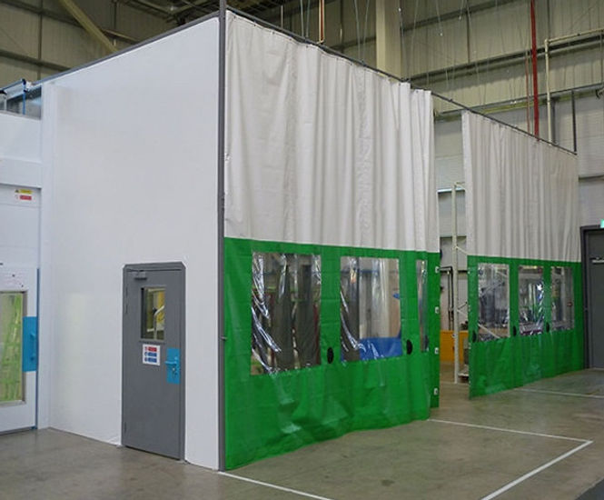 Flexicurtain - retractable PVC industrial curtain