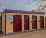 New public toilets for town centre park