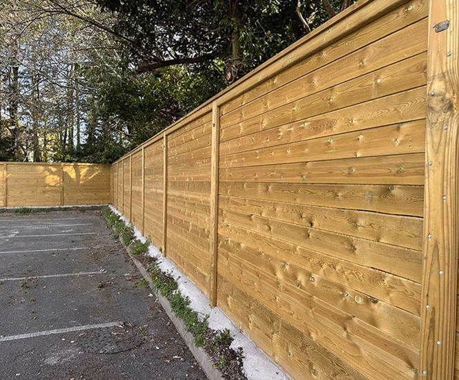 Acoustic barrier for new Travis Perkins depot