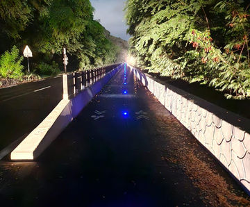 Solar Eye in-ground solar lighting illuminates cyclepaths on Réunion Island