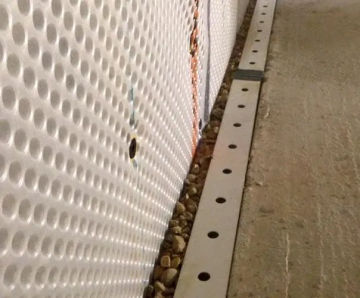 Perimeter Drainage Channel for floors and walls