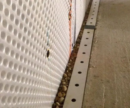 Perimeter Drainage Channel for floors and walls