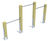 Tri-level horizontal bar anton - outdoor softwood playground equipment 1