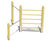 Climbing Frame With Double Horizontal Bars - larch wood outdoor gym set 1