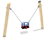 eibe toddler swing with toddler seat - robinia wood outdoor swing - on this page