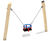 eibe toddler swing with toddler seat - robinia wood outdoor swing 0