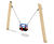 eibe toddler swing with toddler seat - robinia wood outdoor swing 1