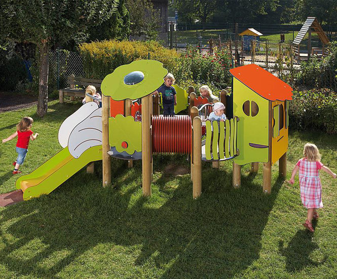 eibe play unit Dandelion - softwood outdoor playground set for children
