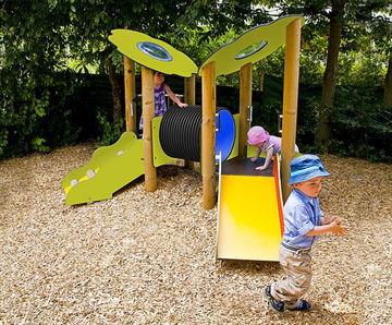 eibe play unit tulip - softwood outdoor playground structure for children