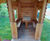 eibe playo block house with porch - softwood playhouse and garden storage 2