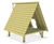 eibe playo classic seaside house - softwood outdoor playhouse for children 3