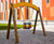 eibe lily of the valley swing - wood and steel toddler playground swing 5
