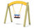 eibe lily of the valley swing - wood and steel toddler playground swing 9