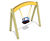 eibe lily of the valley swing - wood and steel toddler playground swing 10