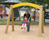 eibe lily of the valley swing - wood and steel toddler playground swing - on this page