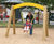 eibe lily of the valley swing - wood and steel toddler playground swing 0
