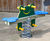 eibe double spring frog rocker - wood and steel playground seesaw for kids 3