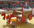 eibe multi-spring rocker covered wagon - playground spring toy for children 0