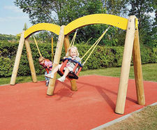 eibe lily of the valley double swing - toddler swing set for playgrounds
