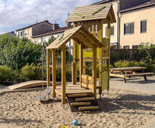 Mountain Lake Play House - outdoor larch and softwood play structure