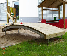 Crawling bridge - softwood play bridge for playgrounds and sandboxes